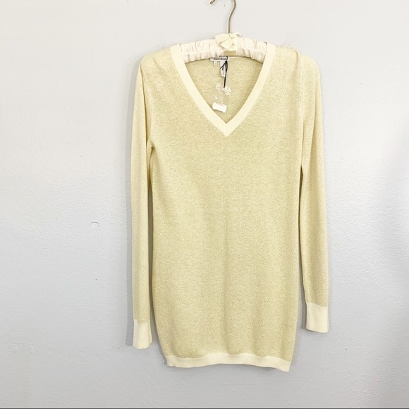 ALAIN MANOUKIAN Barcelona Gold Metallic Sweater - Picture 1 of 5